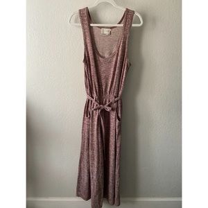 Anthropologie Heathered Mauve Jumpsuit M